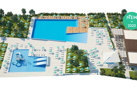 Camping Park Umag - New 2020 -Swimming pool complex with restaurant and sunbathing area - one of the largest in Istria campsites!