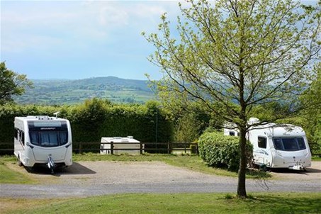 View over Riber from our deluxe B pitches