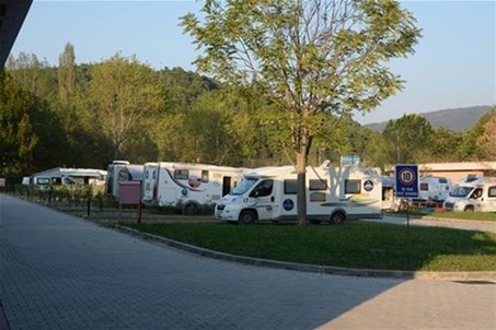 Caravan parking area