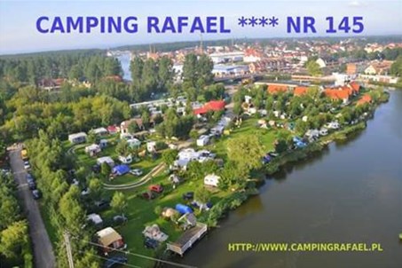 Camping Rafael nr 145 w Łebie z lotu ptaka