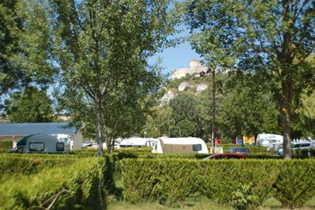 Château Gaillard vu du Camping