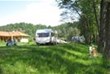 Caravan by river Vltava