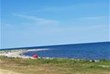 Sicht auf die Ostsee vom Campingplatz