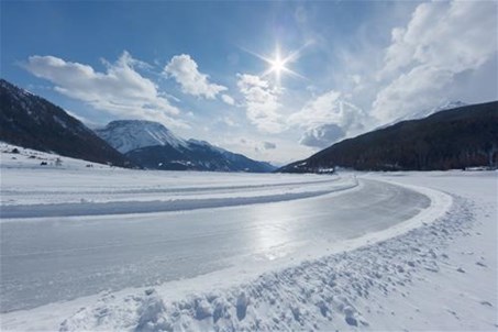 Eislaufen am See