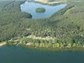 Luftbildaufnahme 
vorn der Campingplatz mit dem Dreetzsee
Hinten der Krüselinsee mit der Insel