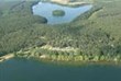 Luftbildaufnahme 
vorn der Campingplatz mit dem Dreetzsee
Hinten der Krüselinsee mit der Insel